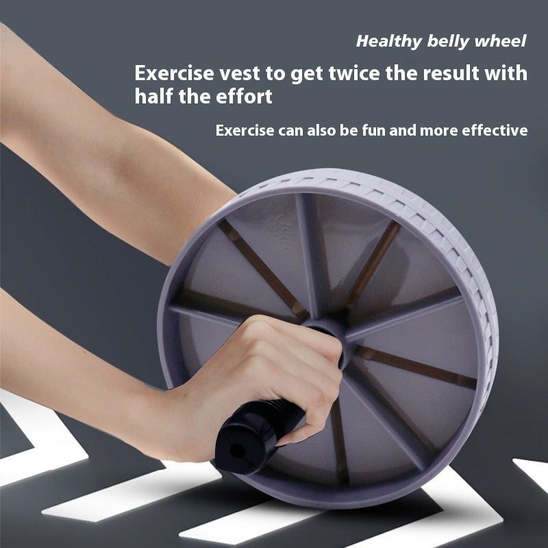 Silent Ab Wheel Roller - Quiet Core Strength Trainer with Knee Pad