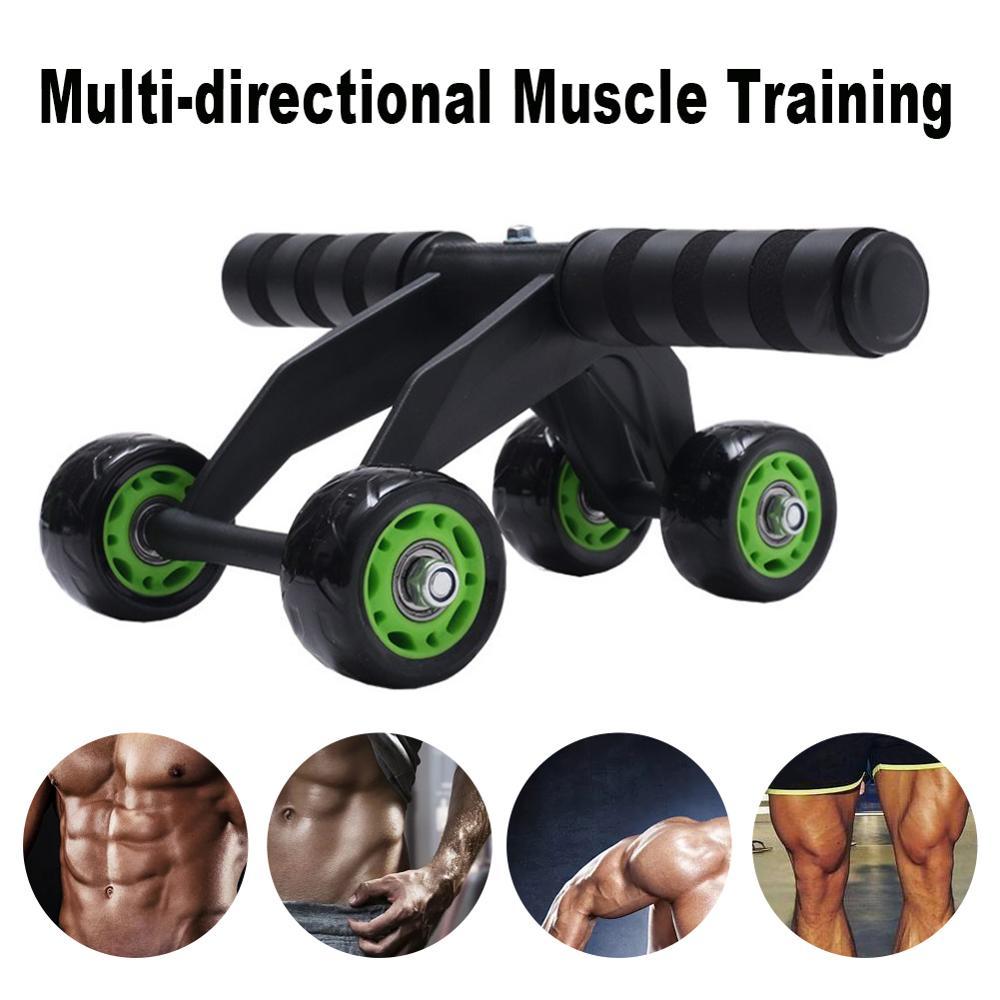 4-Wheel Ab Roller - Ultra-Stable Multi-Wheel Core Trainer