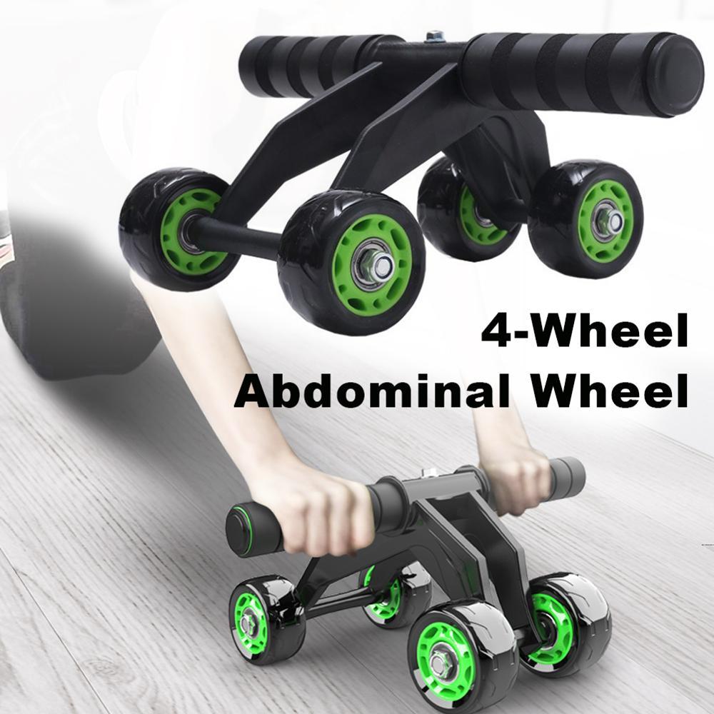 4-Wheel Ab Roller - Ultra-Stable Multi-Wheel Core Trainer