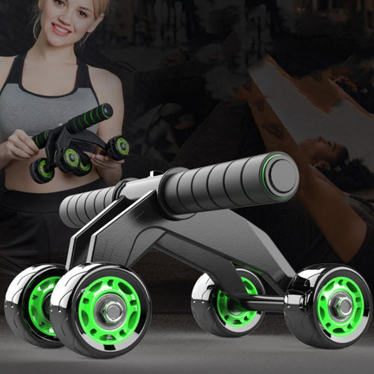 4-Wheel Ab Roller - Ultra-Stable Multi-Wheel Core Trainer