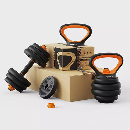 Adjustable Kettlebell Dumbbell Set