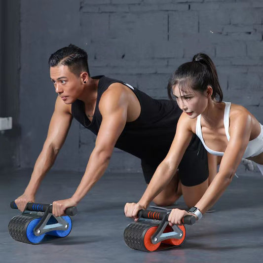 Auto-Rebound Ab Roller - Smart Spring-Assisted Core Trainer