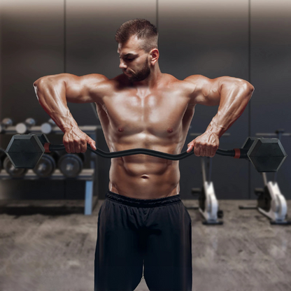 Adjustable Dumbbell Converter to Barbell Set