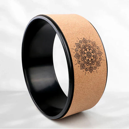 Cork Yoga Wheel - Premium Back Opener & Stretcher for Deep Bends