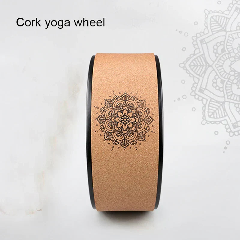 Cork Yoga Wheel - Premium Back Opener & Stretcher for Deep Bends