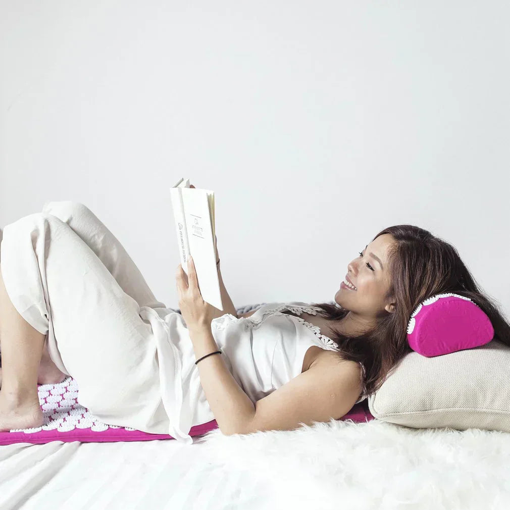 Acupressure Mat & Pillow Set - Spike Massage Mat for Pain Relief