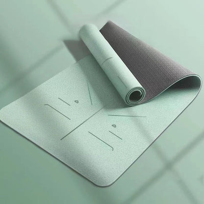 TPE Yoga Mat - Eco-Friendly Non-Slip Exercise Mat with Alignment