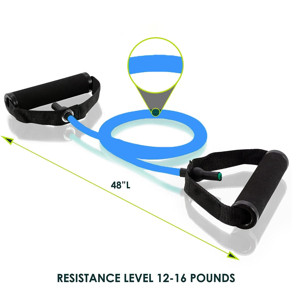 Figure-8 Resistance Bands - Foam Handle Pull Rope for Arms & Legs