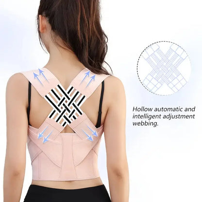 Upper Back Posture Corrector - Adjustable Shoulder Support Brace