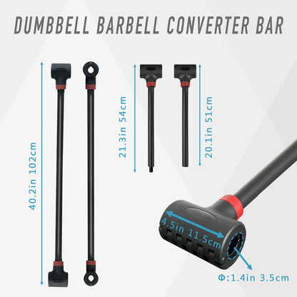 Dumbbell Barbell Converter Bar