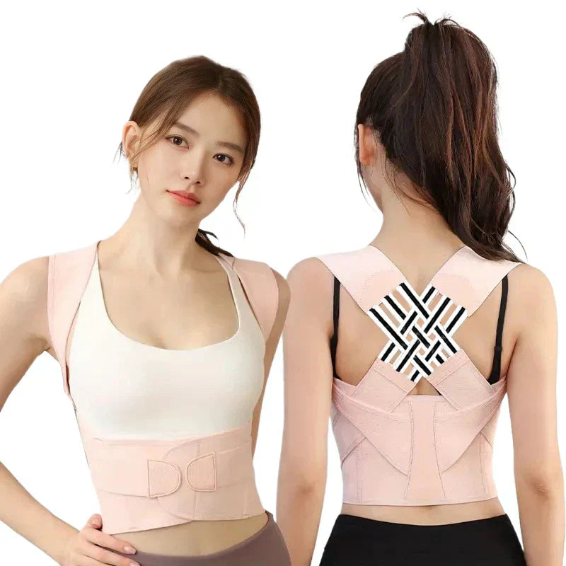 Upper Back Posture Corrector - Adjustable Shoulder Support Brace