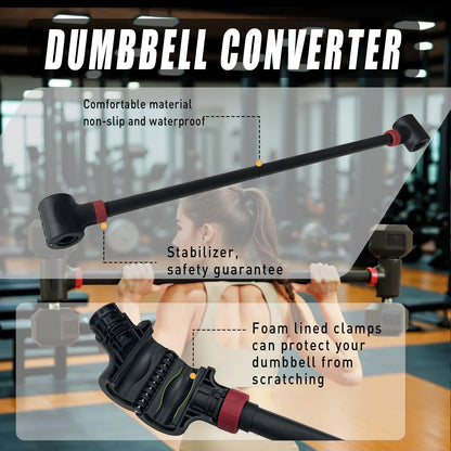 Dumbbell Barbell Converter Bar