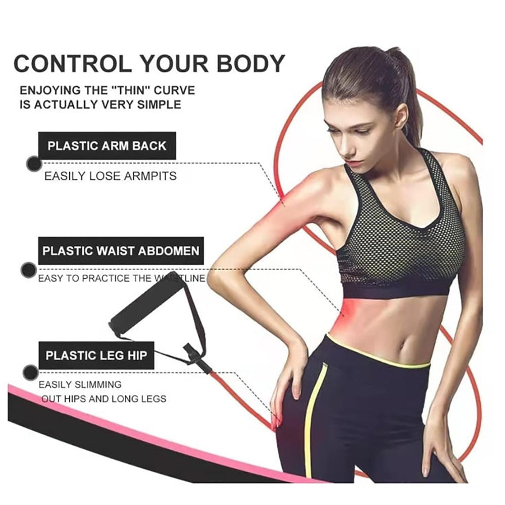 Figure-8 Resistance Bands - Foam Handle Pull Rope for Arms & Legs