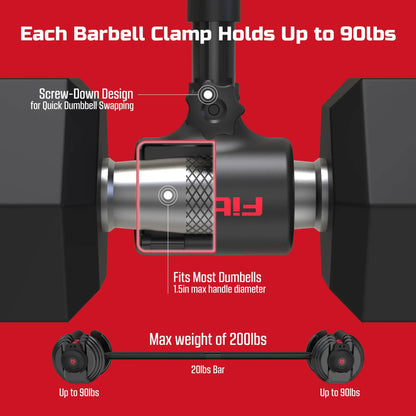 Dumbbell to Curl Bar