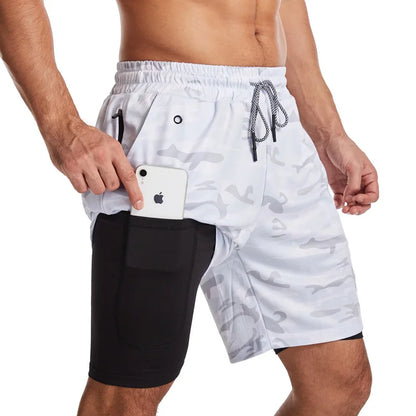 Double-layer Men's Sports Shorts
