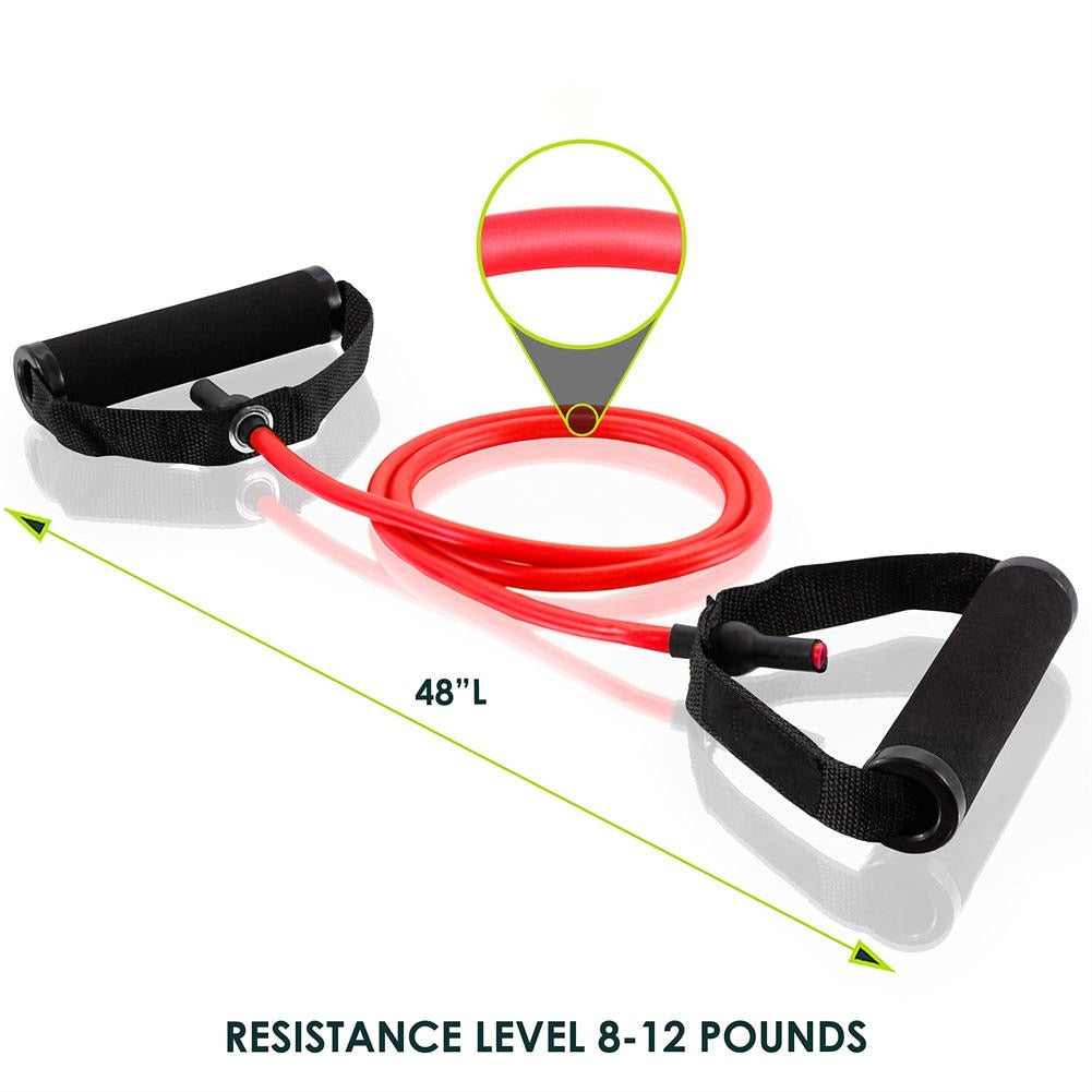 Figure-8 Resistance Bands - Foam Handle Pull Rope for Arms & Legs