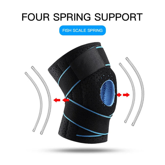 Kneepad Bandage Pressurized Elastic Knee Pads Arthritis Joints Protector Sports Gear Volleyball Knee Brace Protector