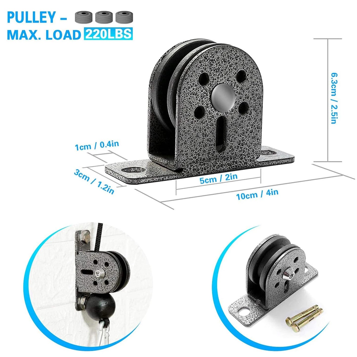 Wall Mounted Cable Pulley System