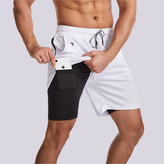 Double-layer Men's Sports Shorts