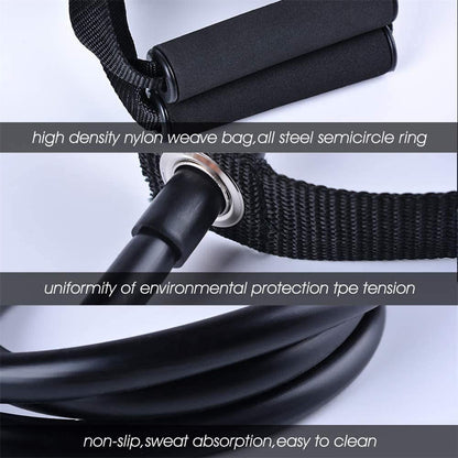 Figure-8 Resistance Bands - Foam Handle Pull Rope for Arms & Legs