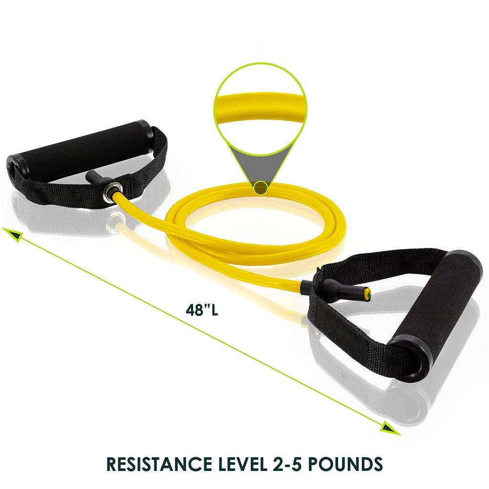 Figure-8 Resistance Bands - Foam Handle Pull Rope for Arms & Legs