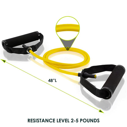Figure-8 Resistance Bands - Foam Handle Pull Rope for Arms & Legs