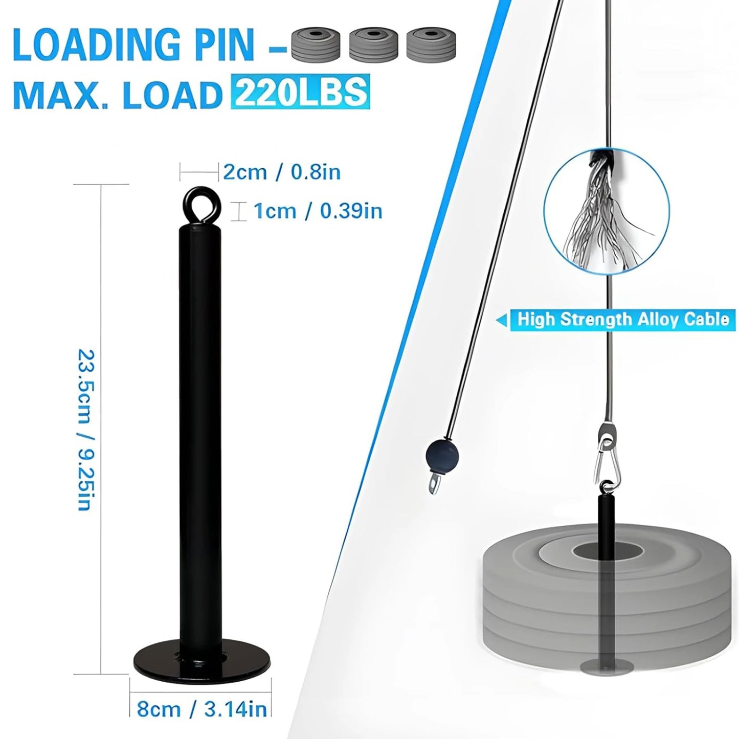 Wall Mounted Cable Pulley System
