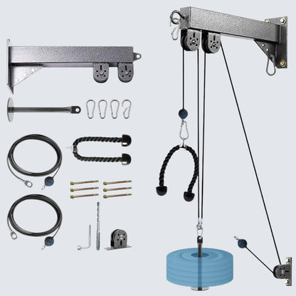 Wall Mounted Cable Pulley System