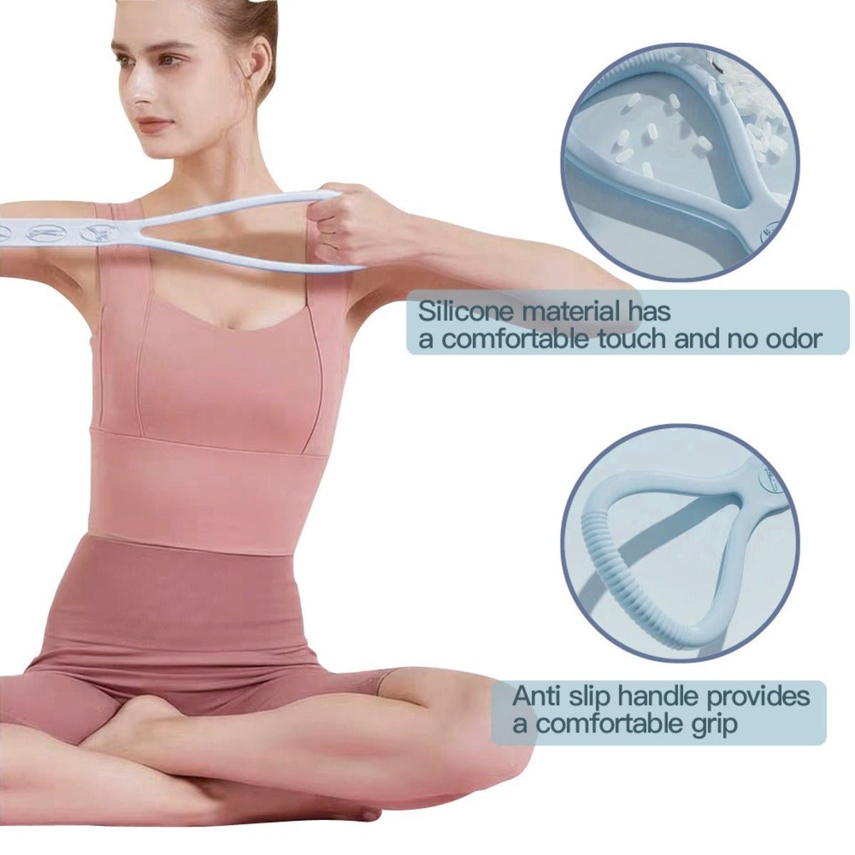 8-character Silicone Yoga Auxiliary