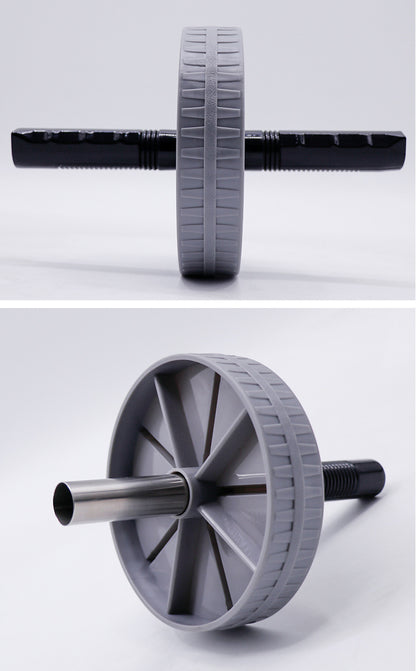 Silent Ab Wheel Roller - Quiet Core Strength Trainer with Knee Pad