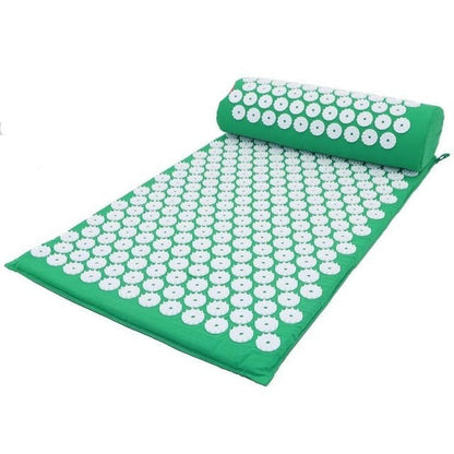 Acupressure Mat & Pillow Set - Spike Massage Mat for Pain Relief